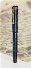 Montblanc Ca. 1933 #17½ azurite. Excellent, restored. 14K Montblanc nib.